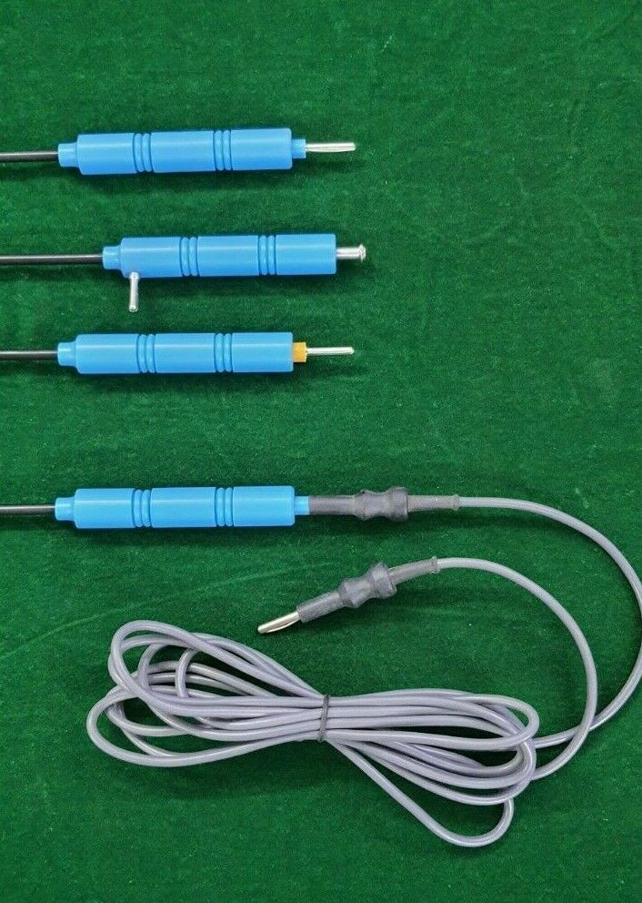 4pc Laparoscopic Spatula/L-Hook/J-Hook/Aspiration Needle 5mmx330mm Instruments