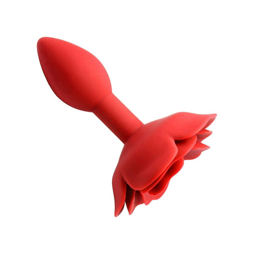 Master Series Booty Bloom Silicone Red Rose Anal Butt Plug Small