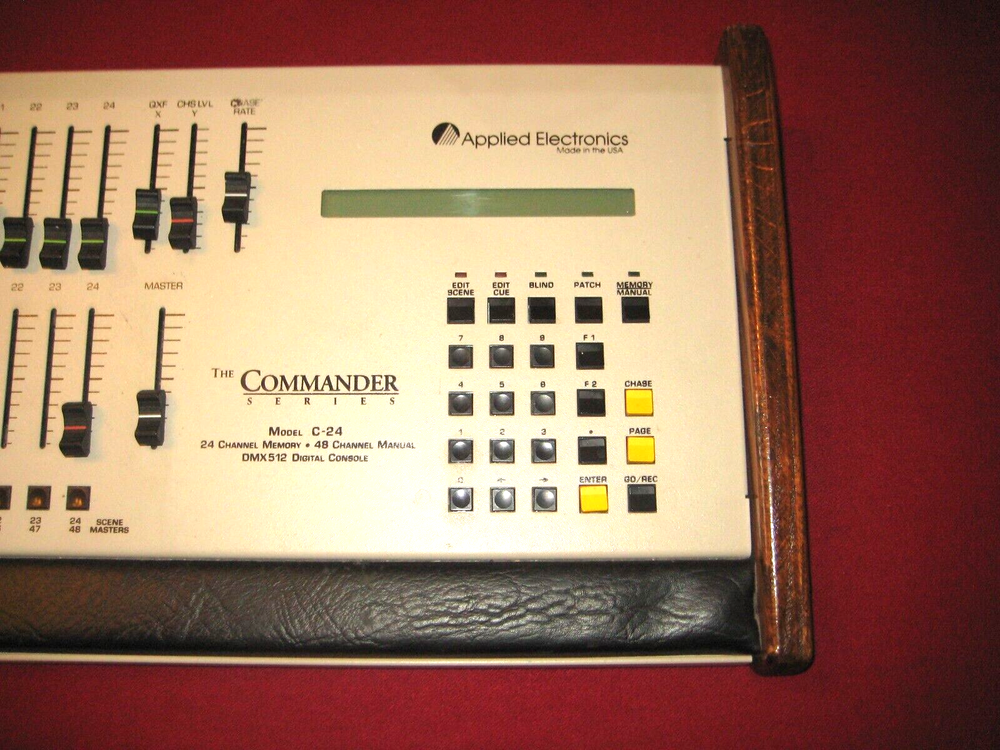 Applied Electronics Analog Lighting Console The Commander C-24 DMX512 Untested