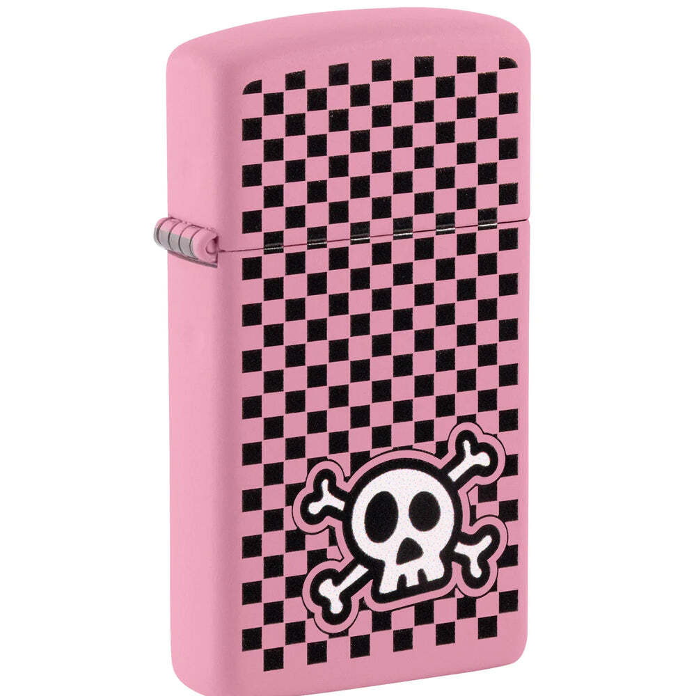 Zippo Checkered Skull Design