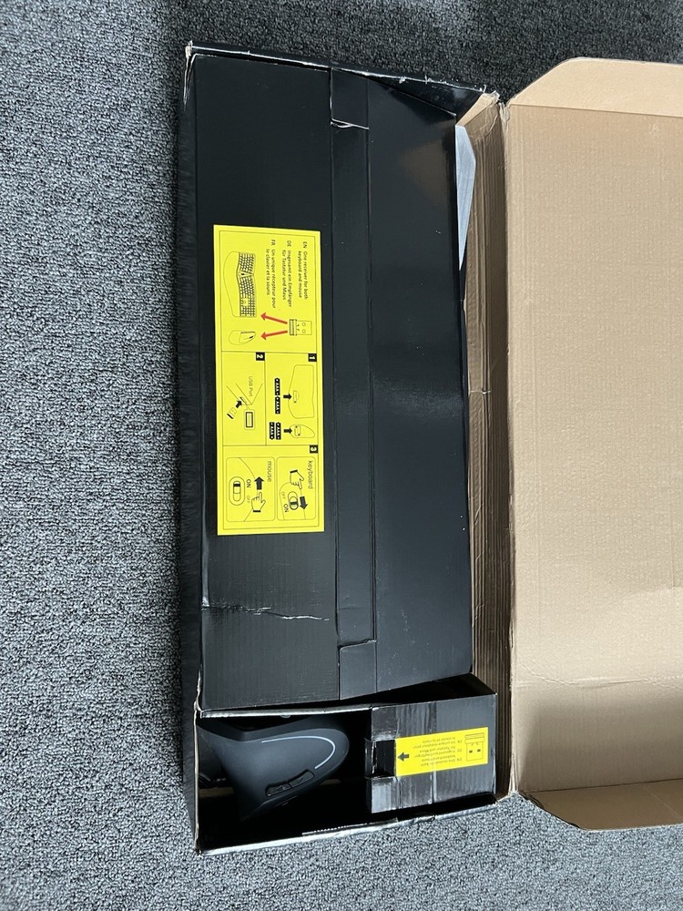 Perixx PERIDUO-605 Wireless Ergonomic Keyboard and Vertical Mouse