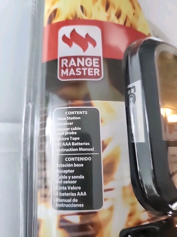New Range Master Digital BBQ Thermometer Wireless Remote Grilling Summer NIB
