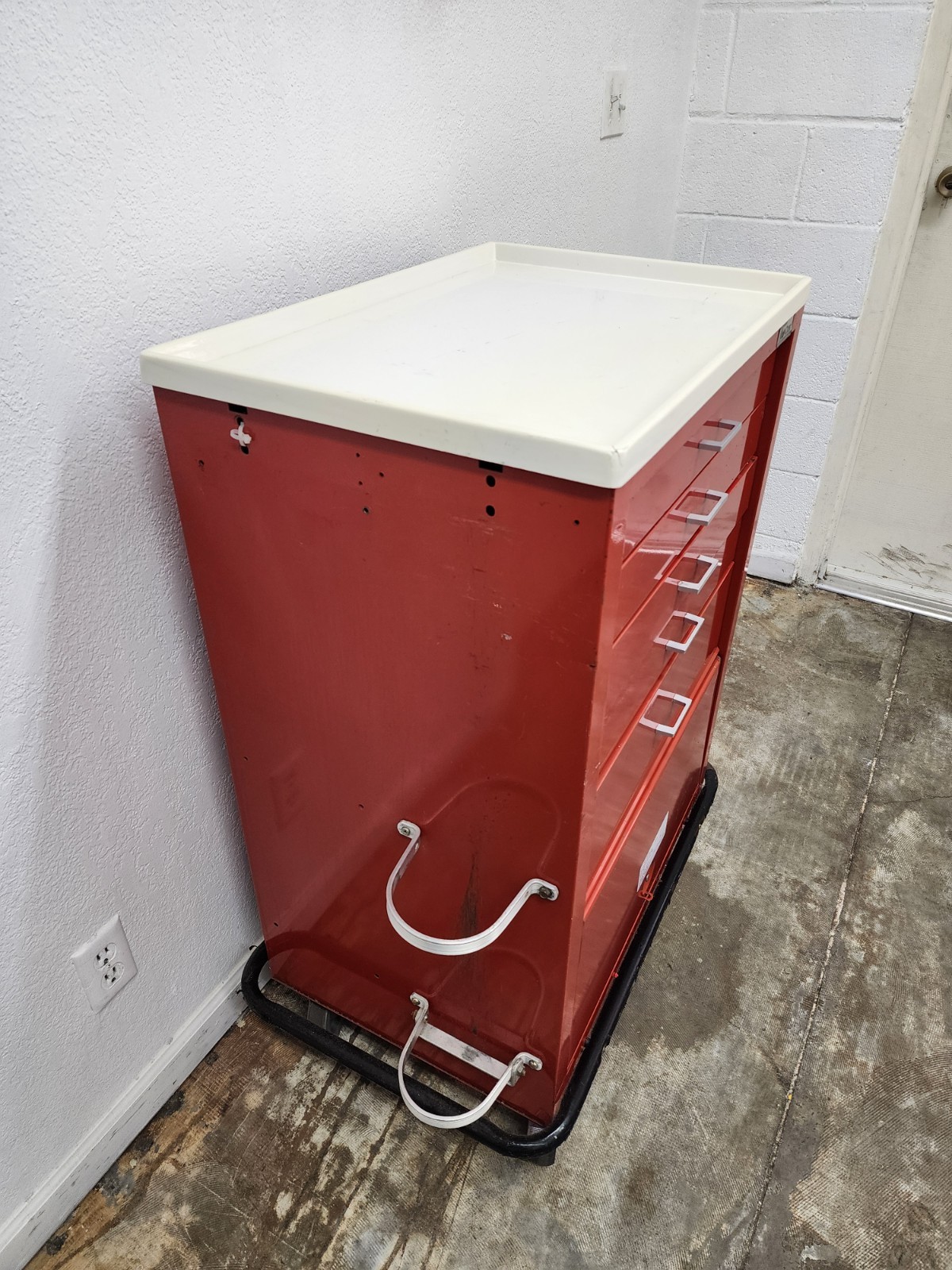 Waterloo Uni-Cart Medical Lab Mobile Storage Cart 6 Locking Drawers Tool Box