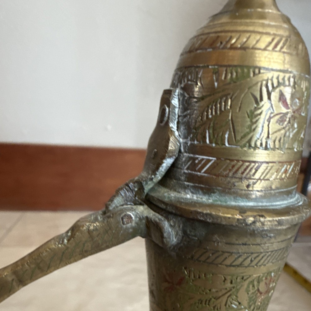 Middle Eastern Brass Dallah Coffee Pots Set Handmade Engraved Traditional Design