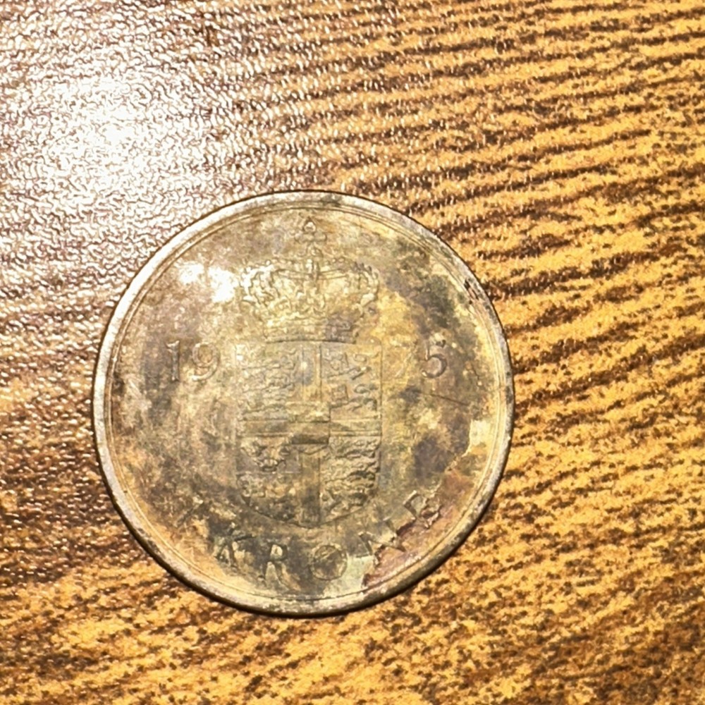 1 Krone Denmark 1975 KM862.1 circulated