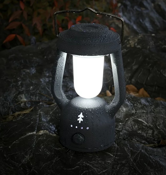Swiss Tech Rechargeable LED Lantern with Bluetooth Speaker, IPX4 Weatherproof