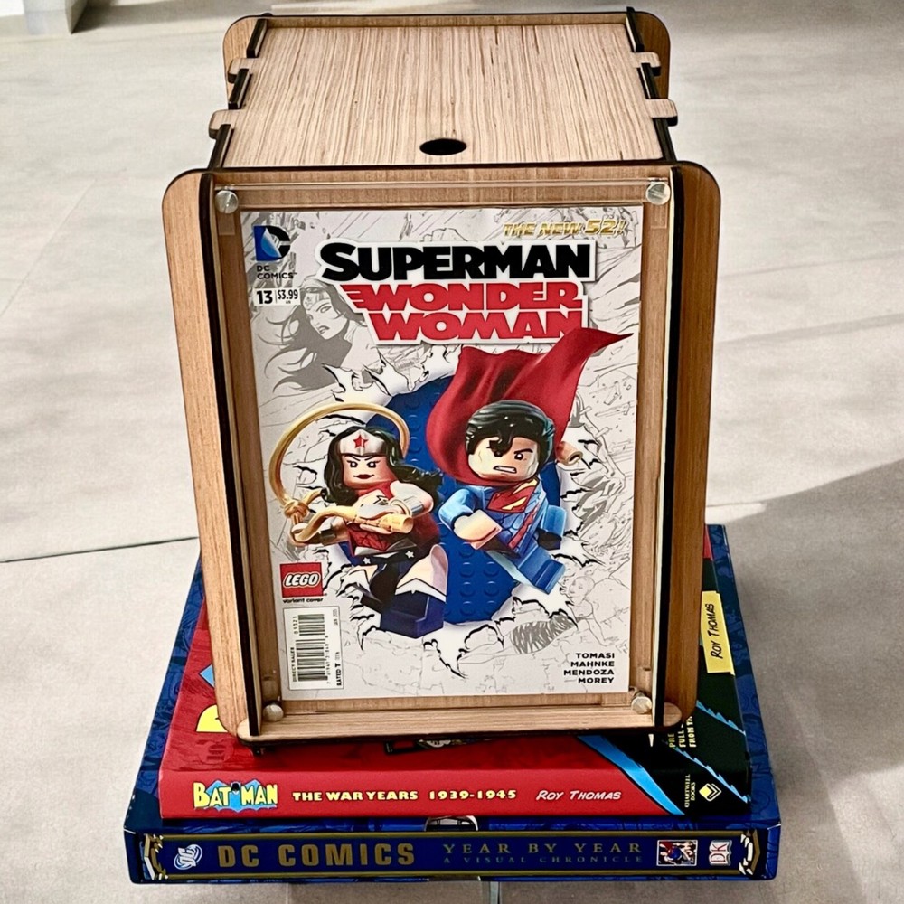 Compact Comic Storage Box - Smaller Than A Short Box - Fits Standard Bookcases