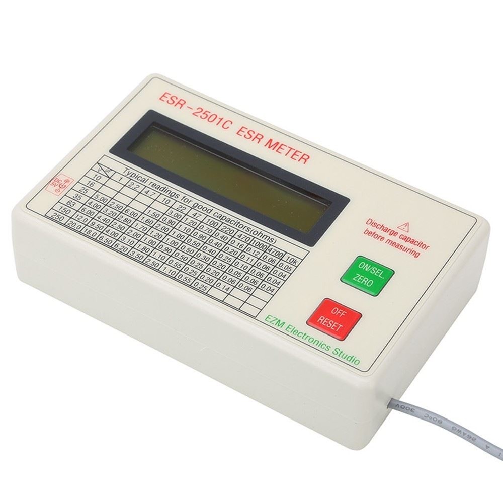 ESR2501C Capacitor Tester Test in Circuit Capacitance Meter