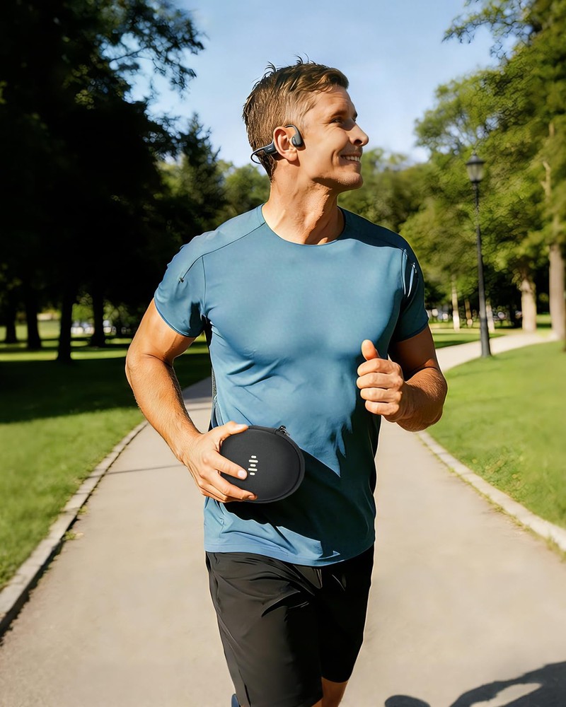 Headphone Case for Shokz OpenRun Pro 2/OpenRun/OpenSwim Pro/OpenMove black