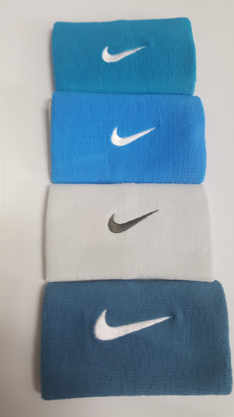 Nike Tennis (4) Four single Double-wide Wristbands Unisex NEW