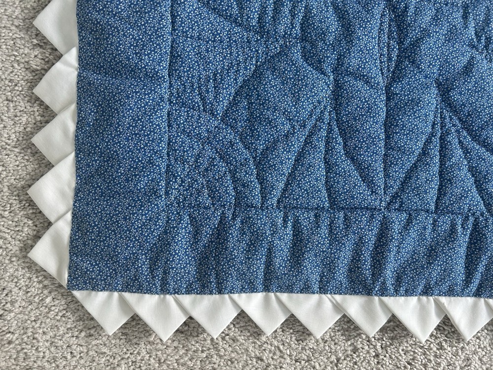 Handmade Patchwork Needlepoint King Quilt