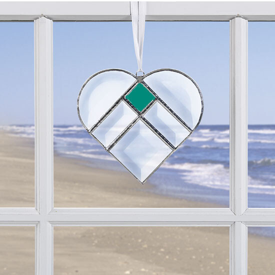 Crystal Heart Suncatcher