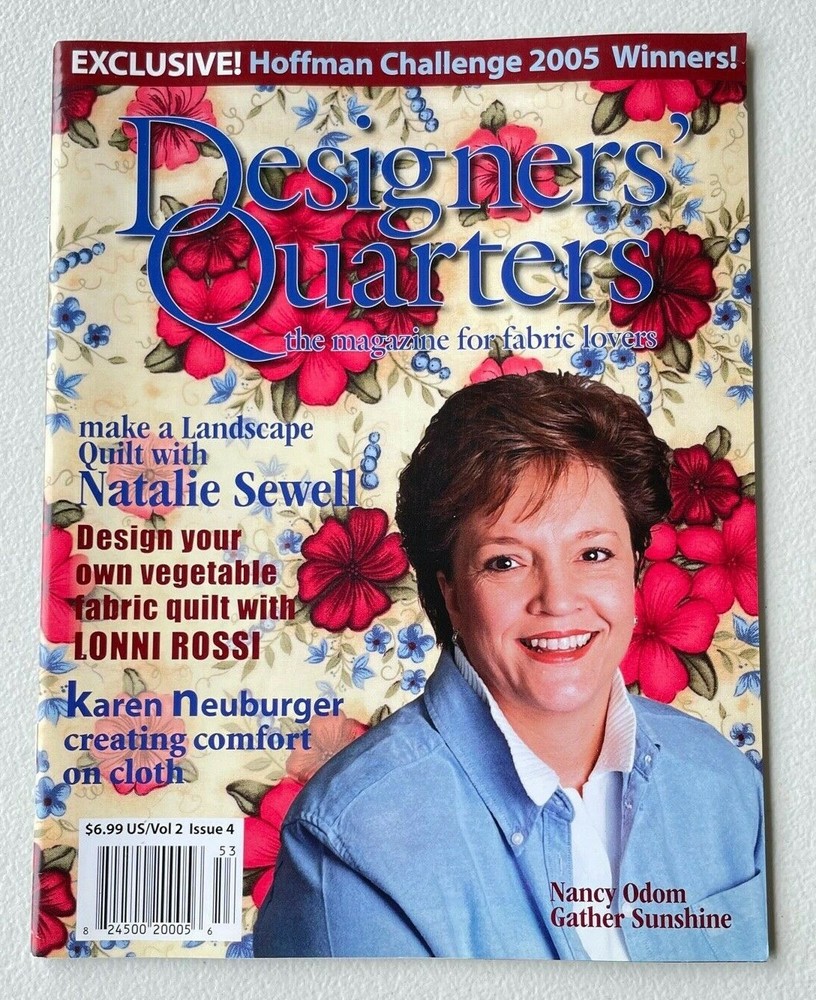DESIGNERS’ QUARTER Magazine for fabric Lovers Back Iss. Sewing Quiting Patterns