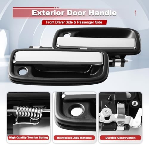 2pcs Outside Exterior Door Handles Front Left Driver Side & 2Pcs pattern#2