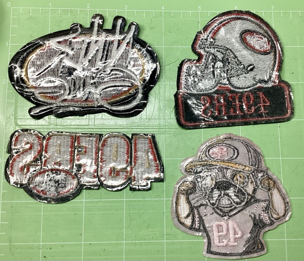 Niners Gang 49ers Embroidered Iron Patch Bundle 4/12