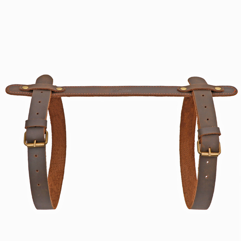 Leather Picnic Motorcycle Blanket Carrying Handle Belt Bedroll Strap Adjustable