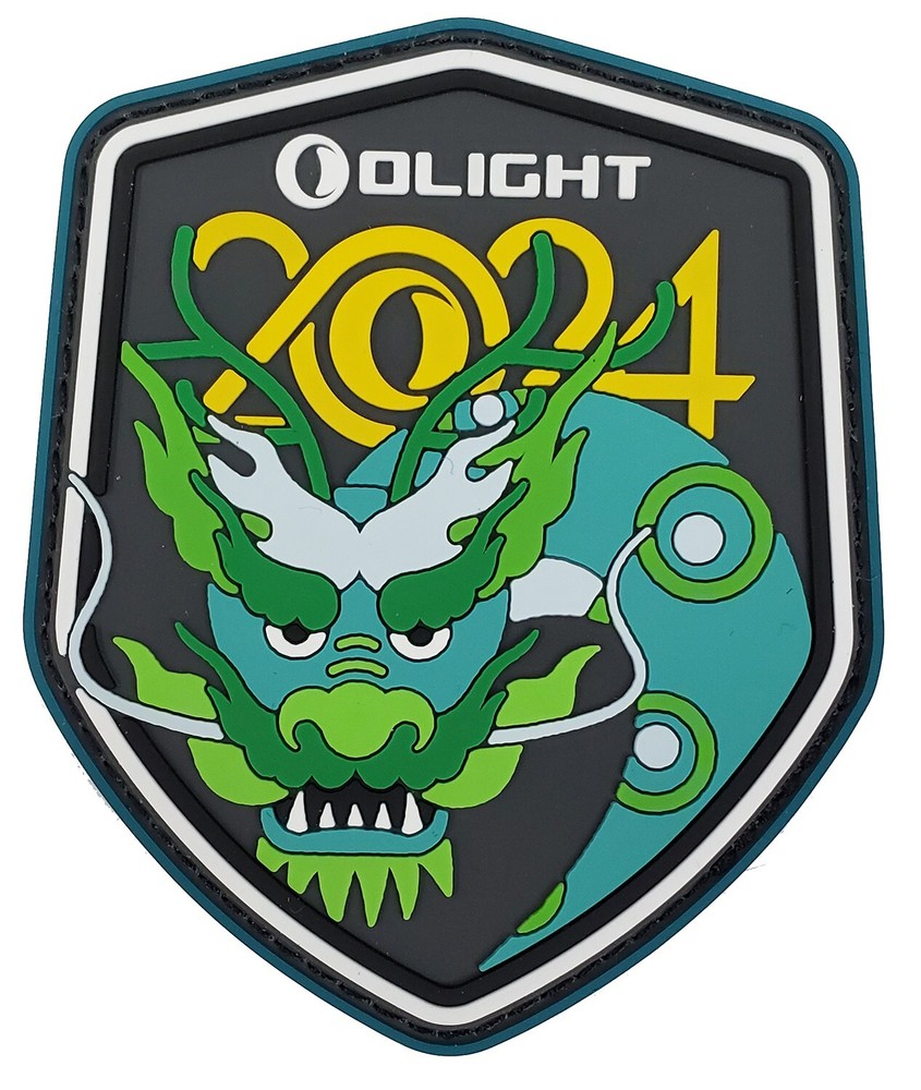 Olight 2024 Dragon Patch Swags, 3.50" x 2.75", 2 Patches