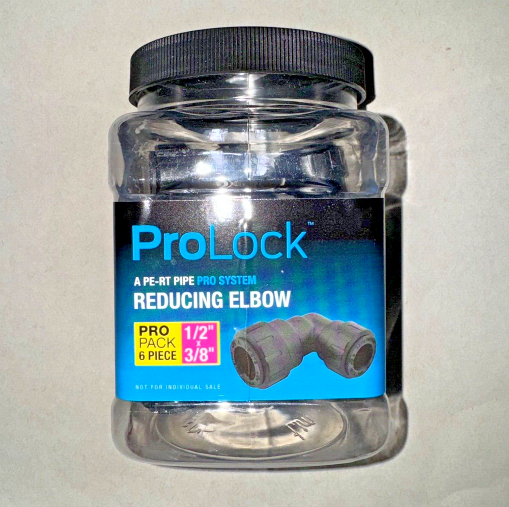 SharkBite ProLock A PE-RT Pipe Pro System 6 Piece Reducing Elbow 1/2" x 3/8"