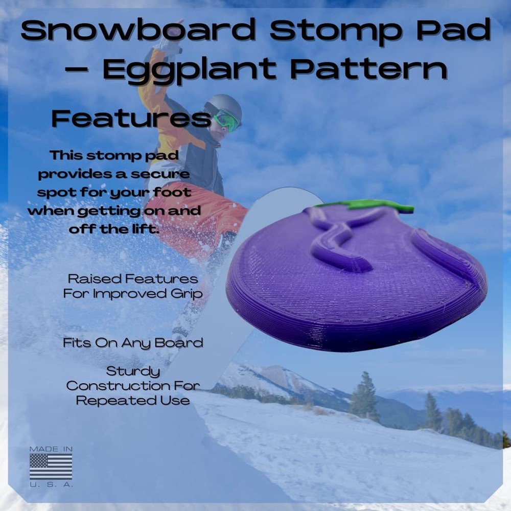 Snowboard Stomp Pad - Low Profile Spike Pattern - Specialized Stomp Pad