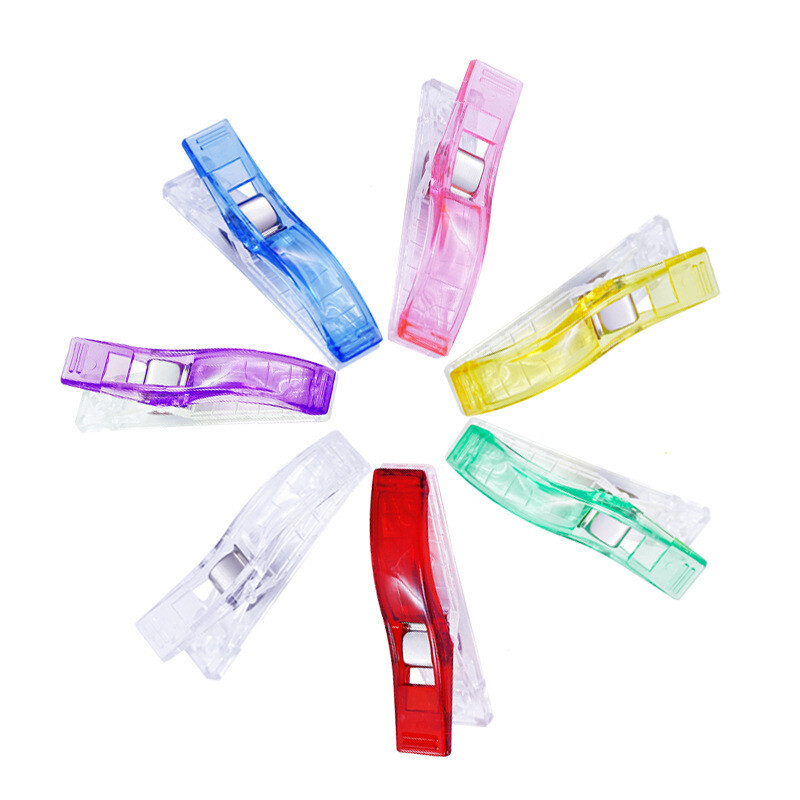 50PCS Large Sewing Clips Fabric Clips Jumbo Wonder Clips Fabric Clamps 7 Colors