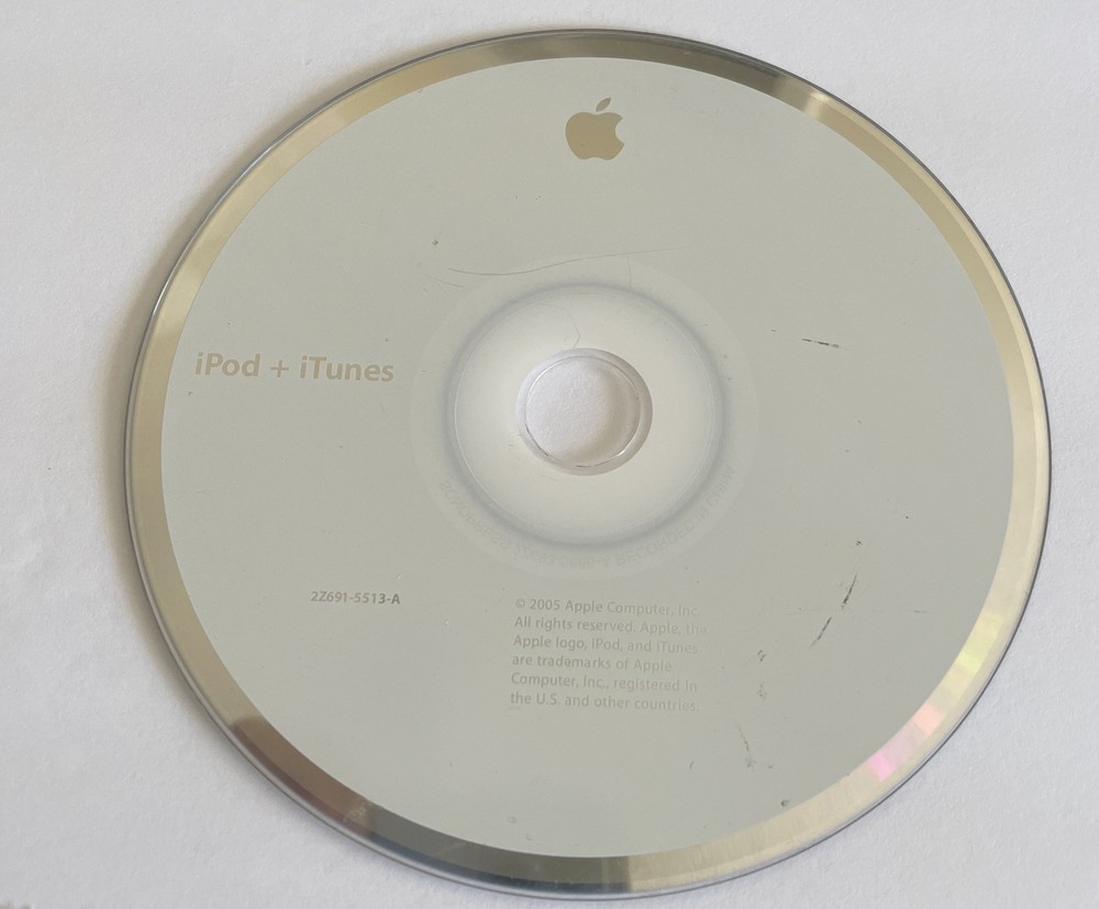 Apple iPod + iTunes Software Installation Disc CD-ROM