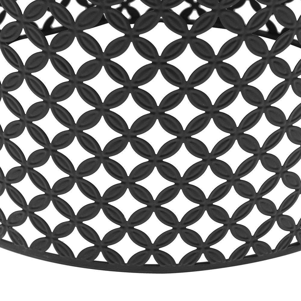 2 Pack Metal Frame Outdoor Accent Tables - Modern Side Table Set