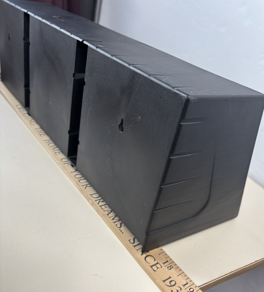 Laserline CD Stackable 30 Capacity Black Plastic Shelf Storage