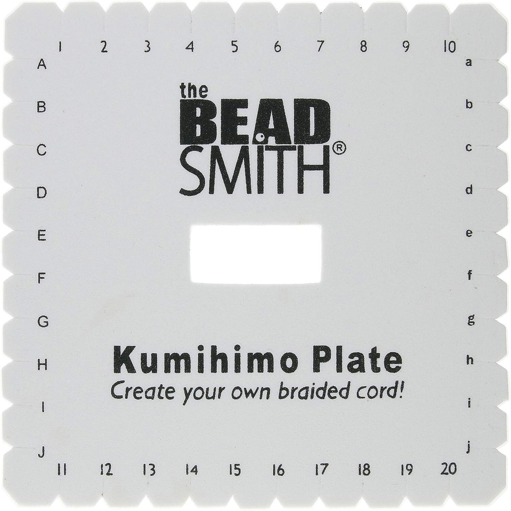 BeadSmith Kumihimo 6"Square Disk Create Your Own Flat Braids
