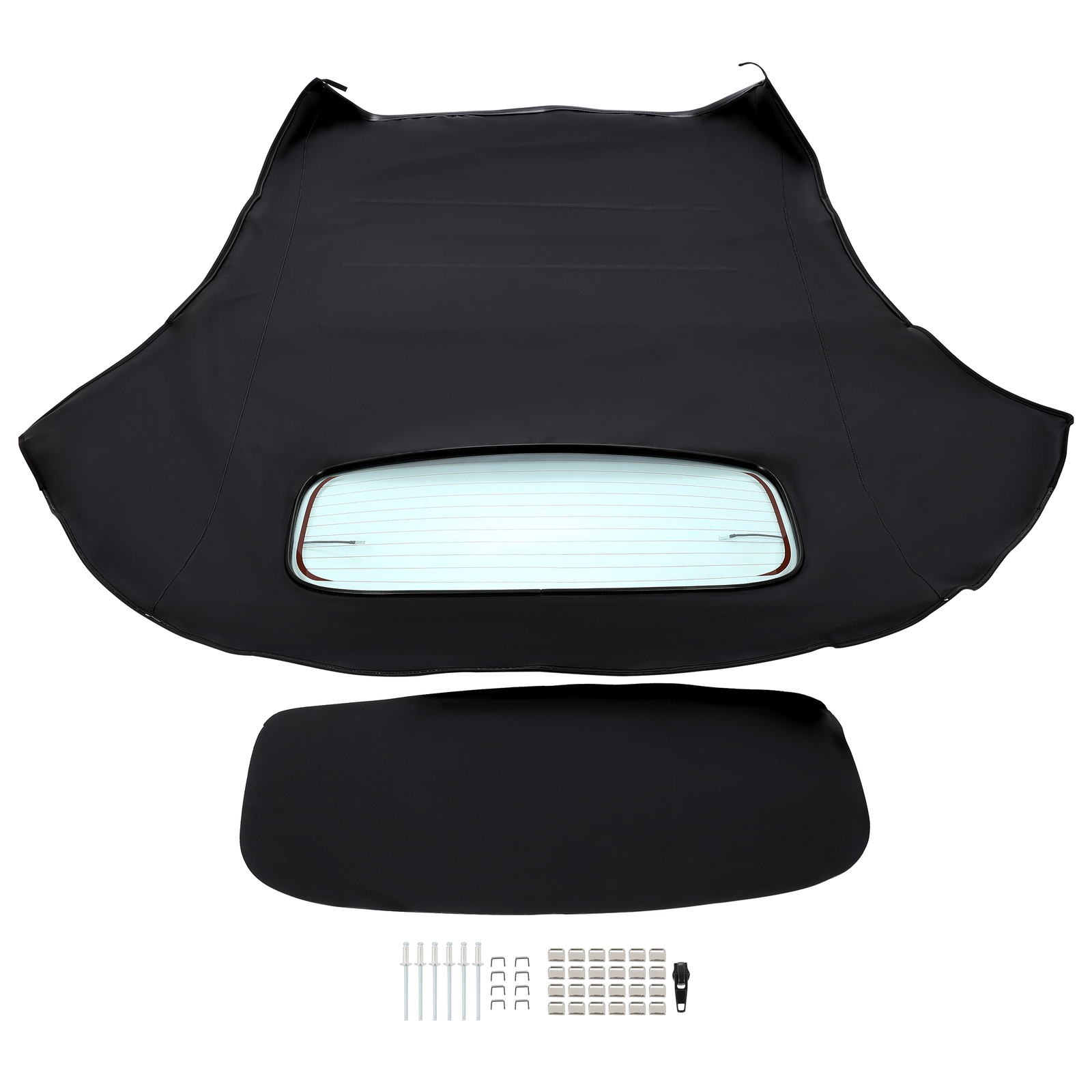 Black Convertible Soft Top Heated Glass Window For Volkswagen Beetle 2003-2010