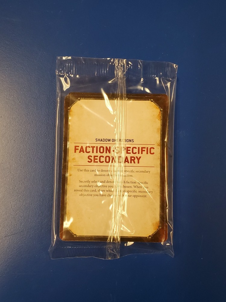 Warhammer 40k 9th Edition Secondary Objectives Card Pack, Nephilum