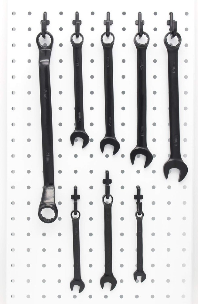 Pegboard Hooks Kit Pegboard J Hook Assortment 100PK Black Peg Hooks