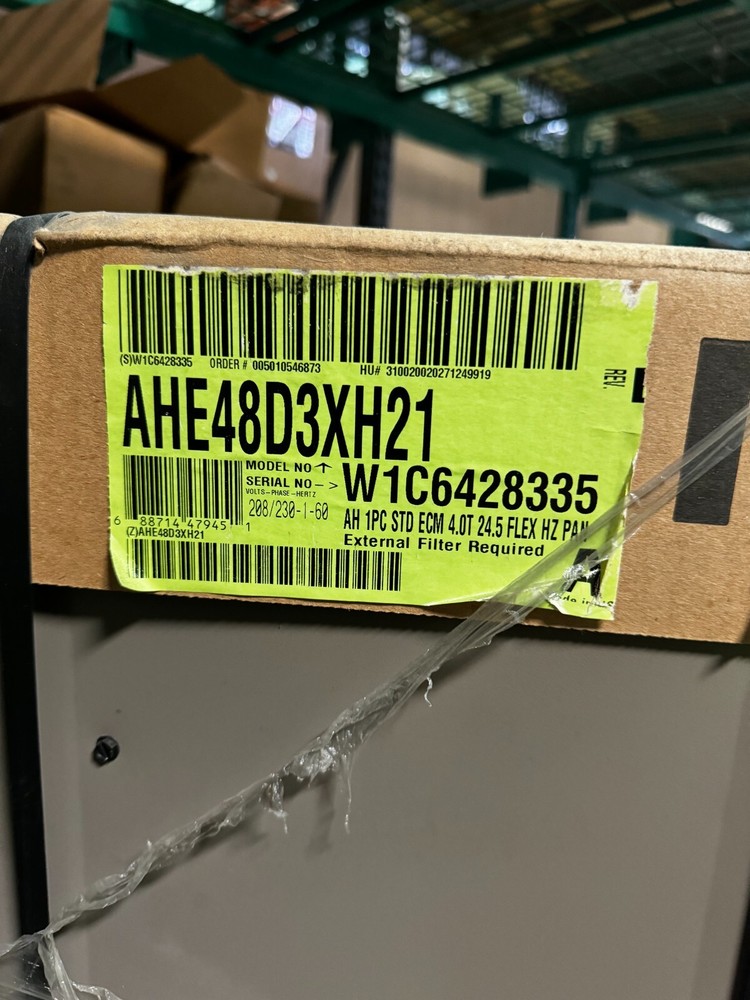 Johnson AHE48D3XH21 Single Piece 4-Ton Variable Speed Air Handler ECM, Flex Coil
