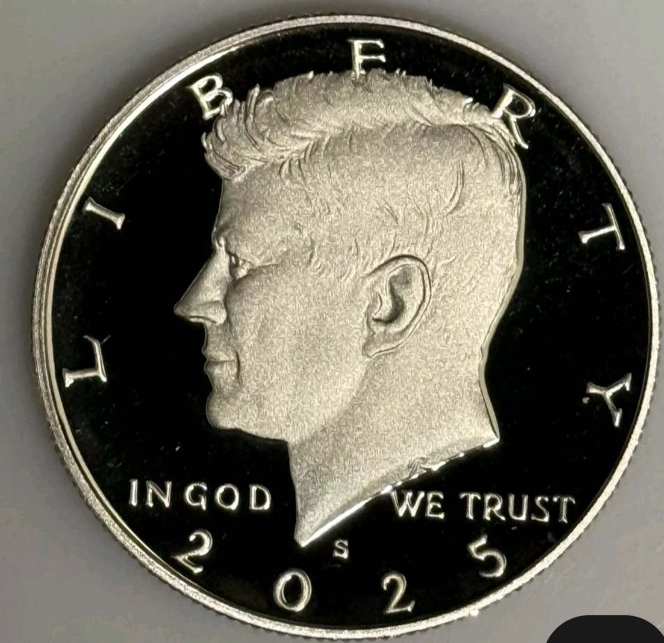 2025-S Silver Kennedy Half Dollar Gem Proof Fifty 50c 50 Cents ; 99.9% Silver