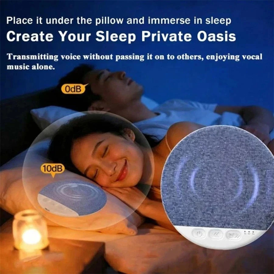 Under Pillow Speaker For Sleeping Bone Conduction Speaker With White Noise Timer