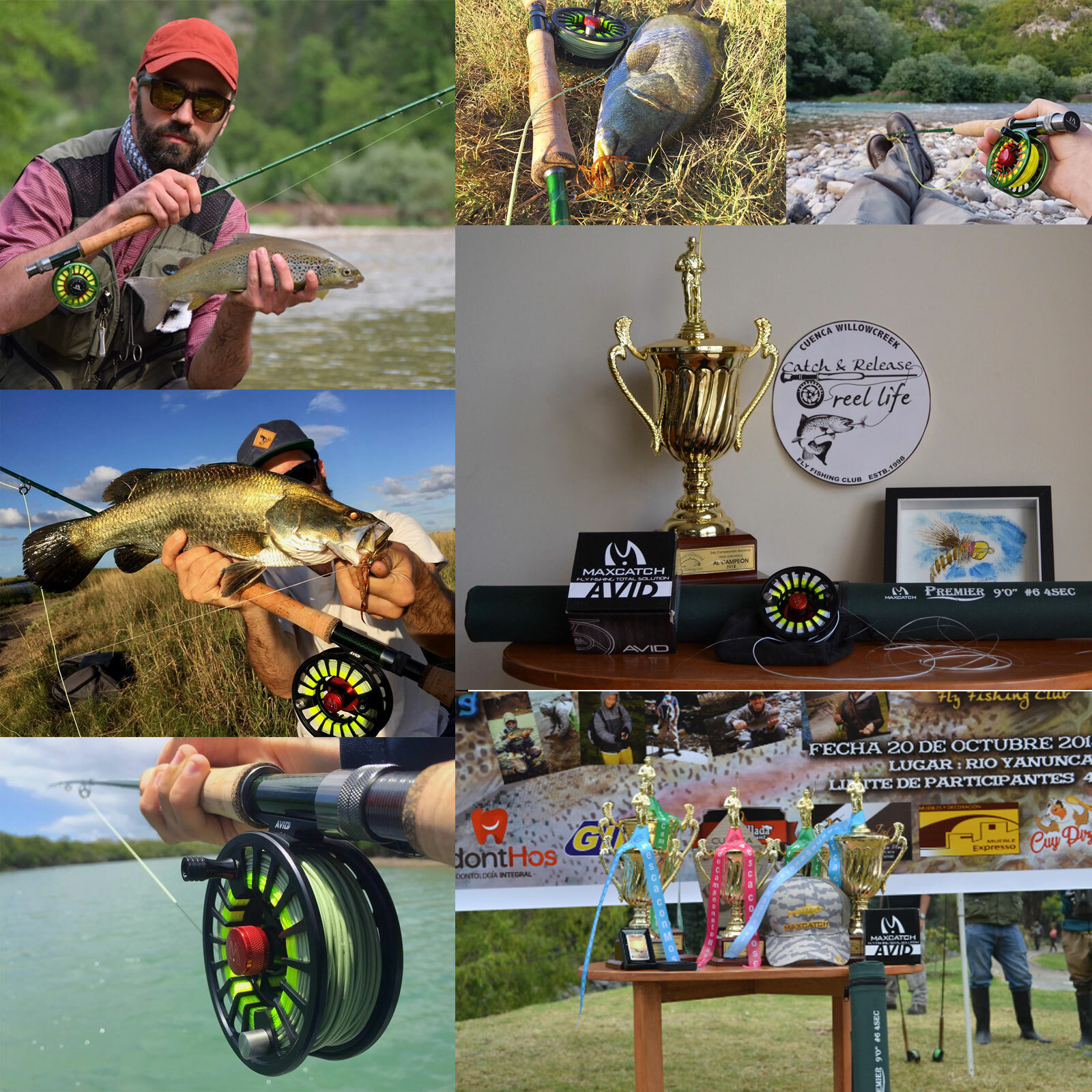 Maxcatch Premier Fly Fishing Rod Reel Combo Complete 9' Fishing Outfit Kits