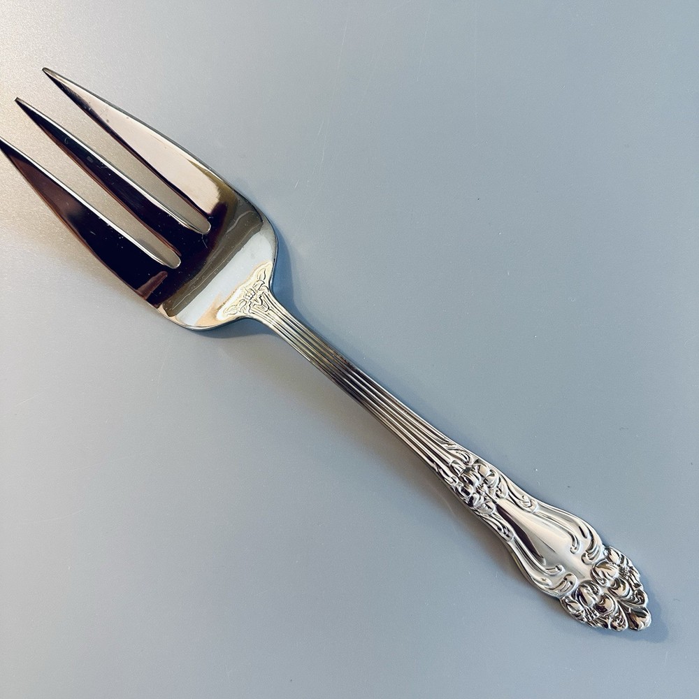 4 Pc Reed & Barton HAVERSHAM Stainless Flatware Serving Fork Knife Knives Forks