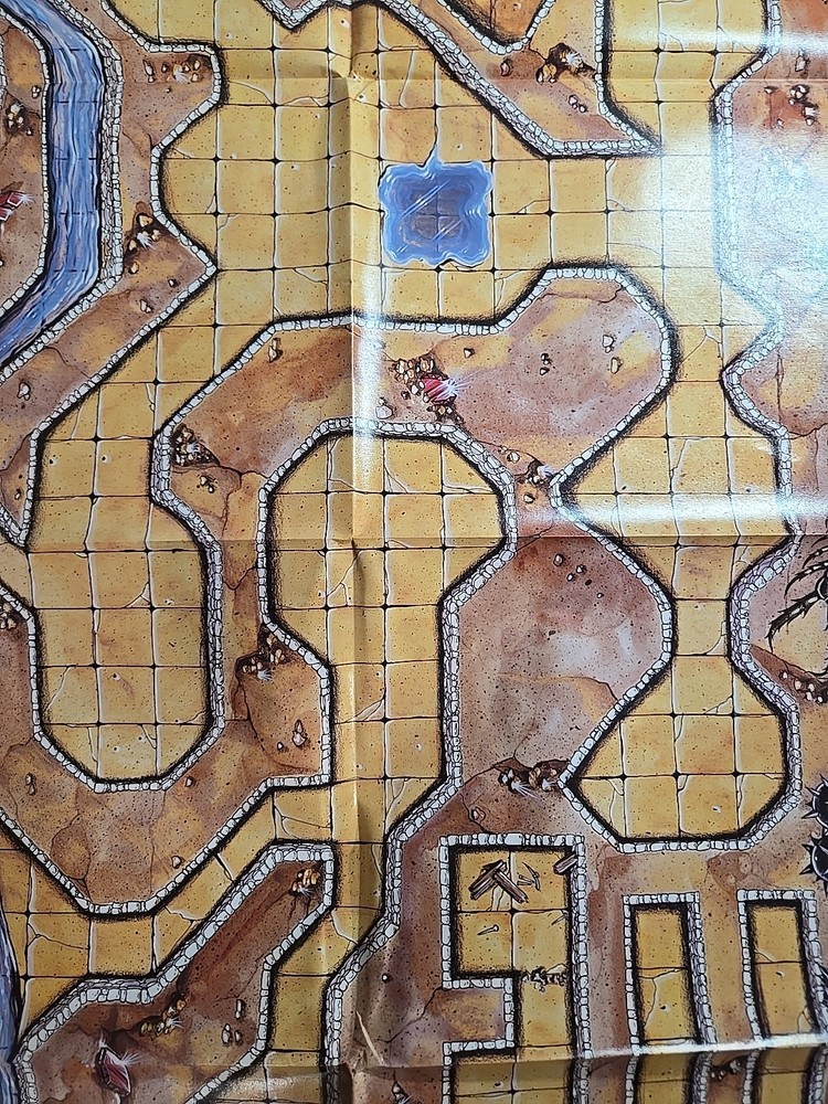 TSR Dungeons & Dragons "The Goblins Lair" Replacement Map "Red Hand Trail"