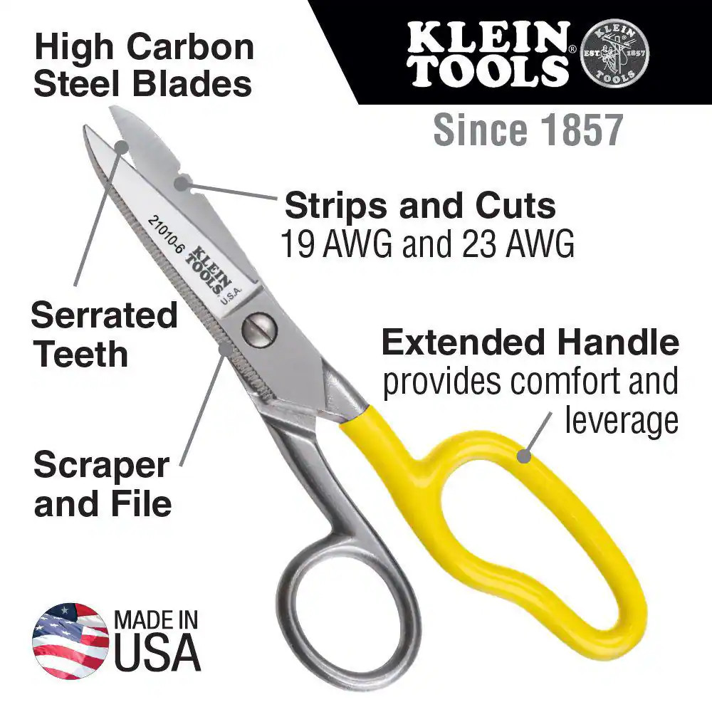 Heavy-Duty Scissors with Free-Fall Handle
