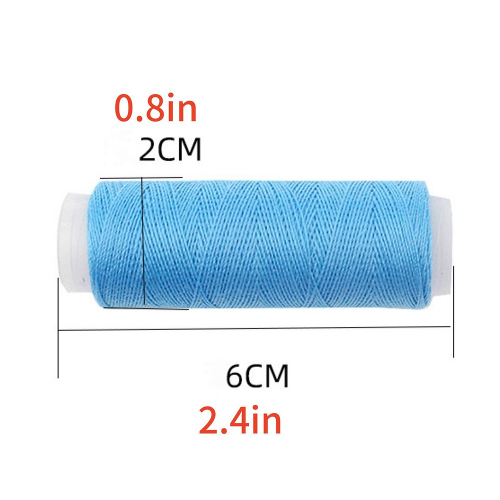 39Pcs Colored Sewing Thread Set Mixed Colors Polyester Spool 250 Yards/Axis