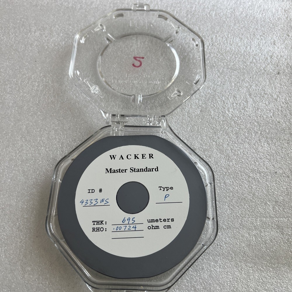 Silicon Wafer Wacker Master Standard Calibration Thickness And Resistivity 100mm