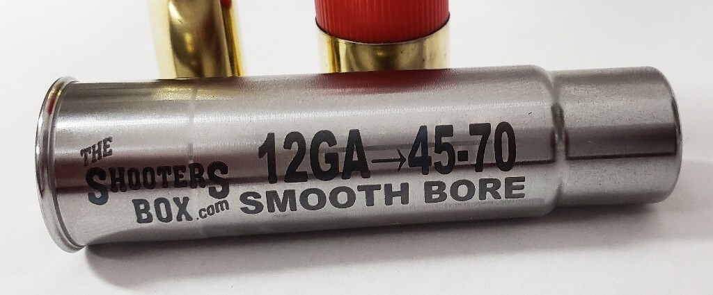 12GA to 45-70 SMOOTH Shotgun Adapter - Chamber Reducer - Stainless - Free Ship!