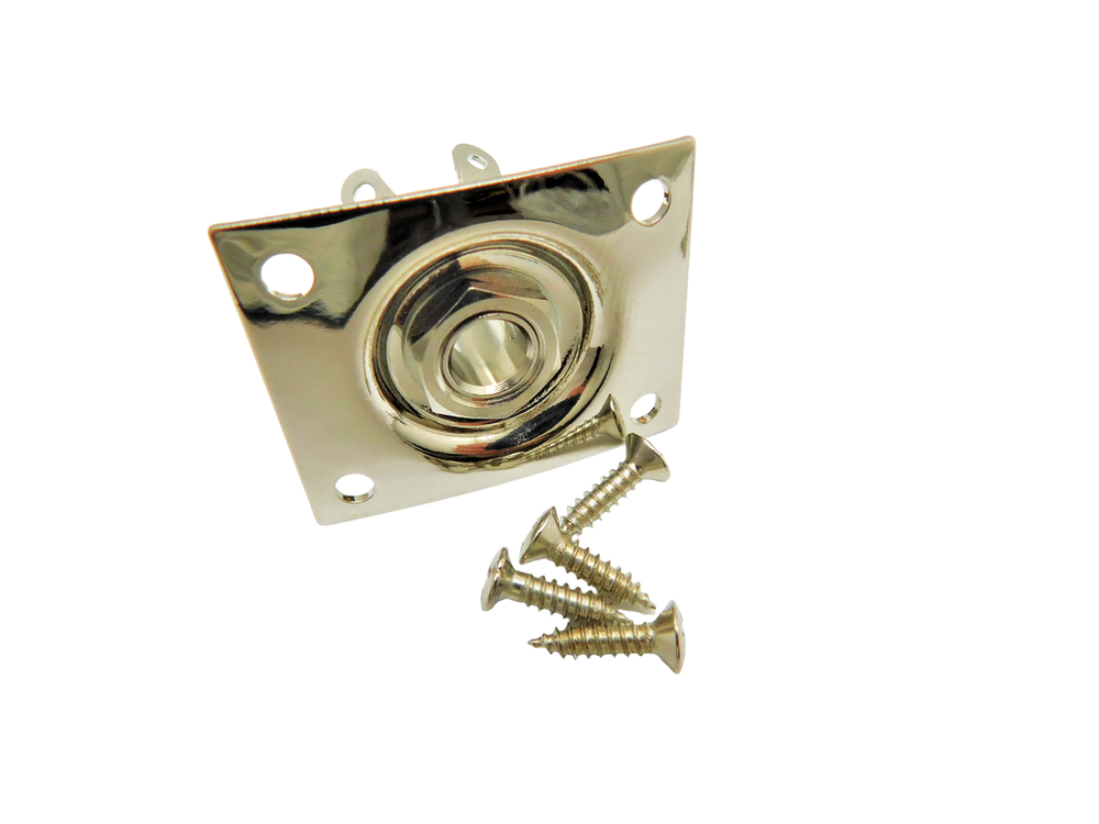 Electric Guitar Output Jack Plate Universal Rectangle for Tele Ibanez