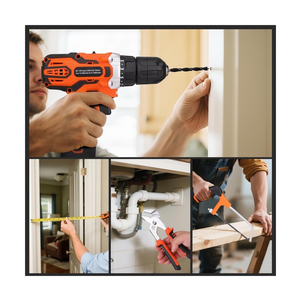 Thatool 255 Piece Drill Driver Tool Set 12V Cordless Tool Kit
