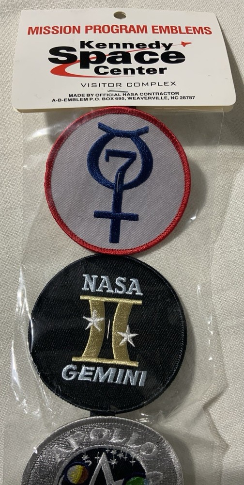 New NASA Kennedy A space Center 5 Patch Mission Program Set