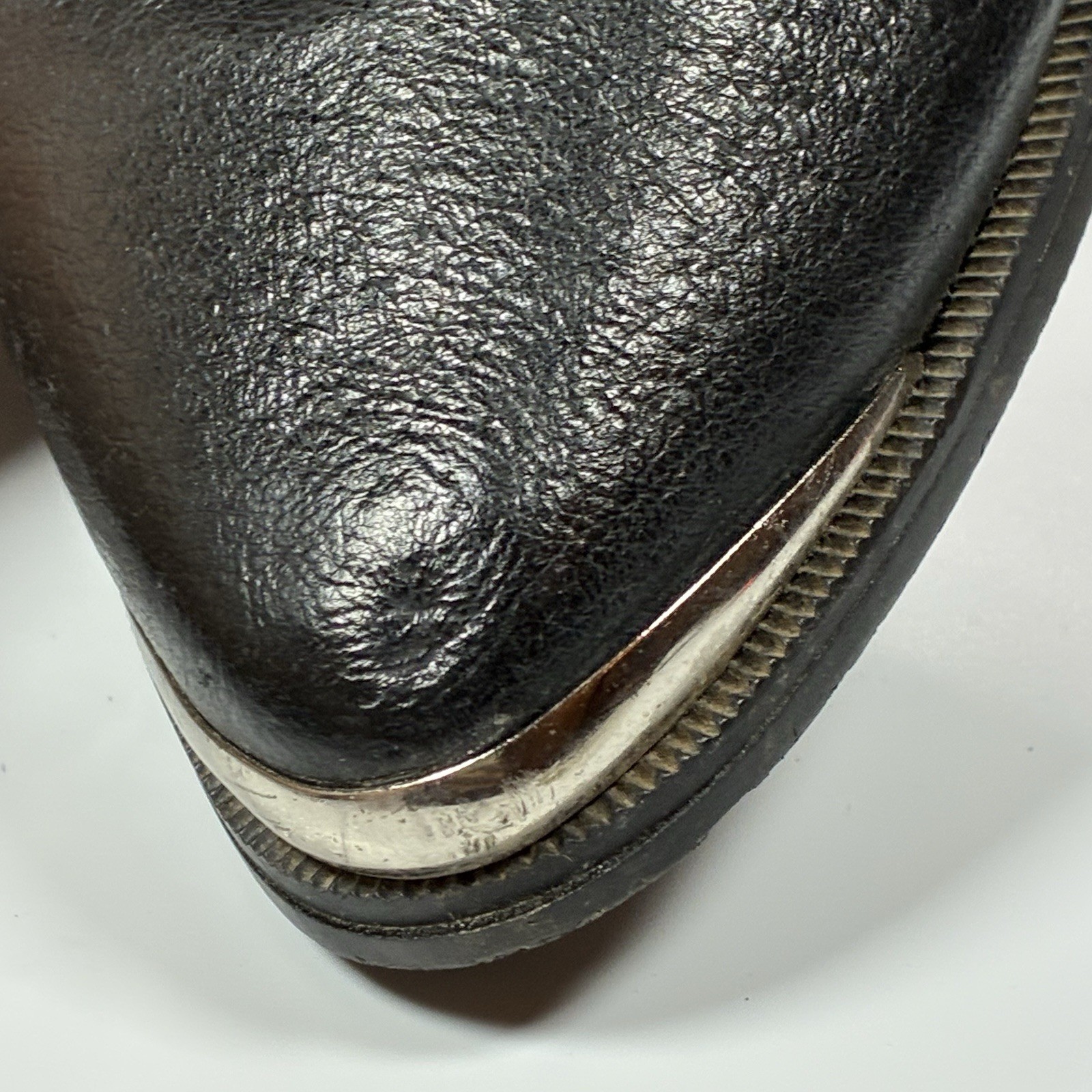 Dingo Wmn 8.5 Olivia DI 522 Pigskin Leather Boot Silver Tone Concho Strap Black