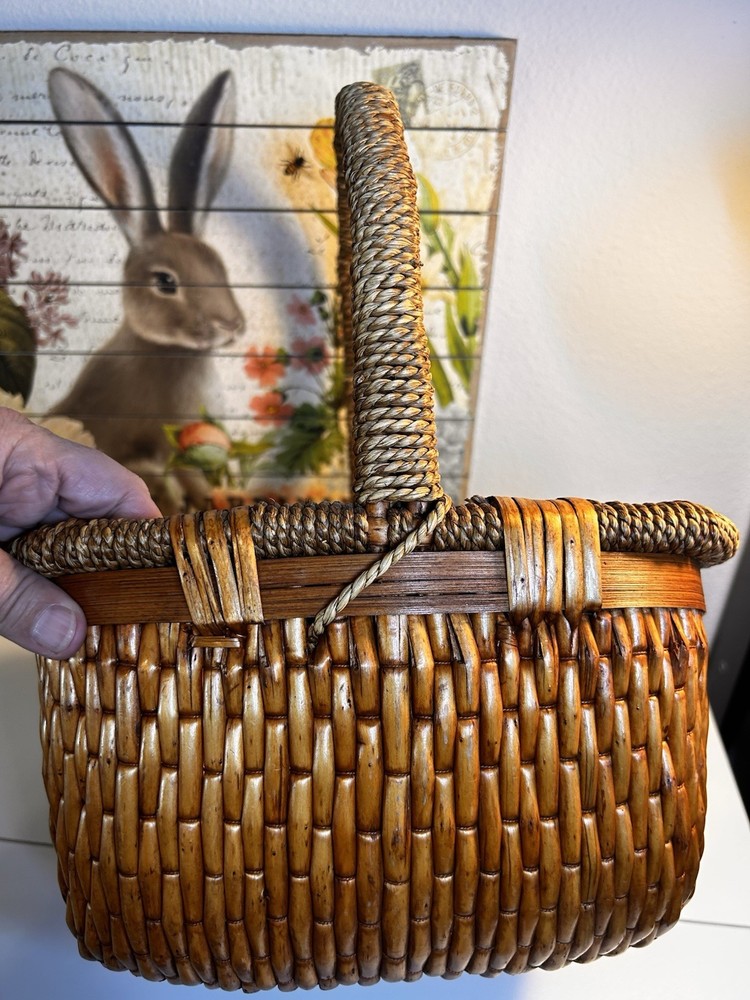 Easter Basket Or Home Decor Basket. Square Quality Solid 11 X 11.