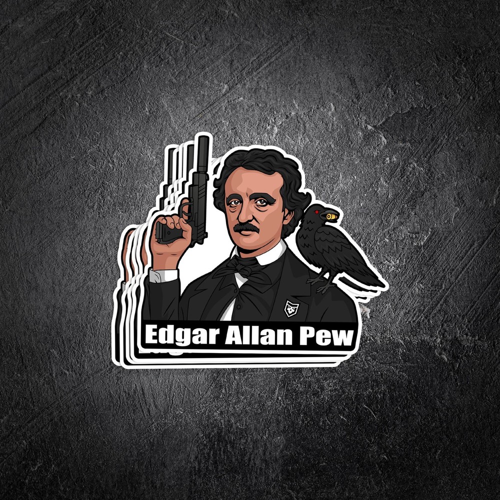 Edgar Allan Pew Vinyl Decal