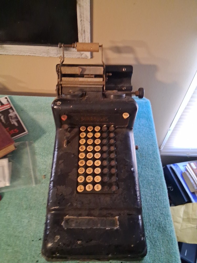Vintage 1920's Classic Burroughs  Adding Machine/ Calculator