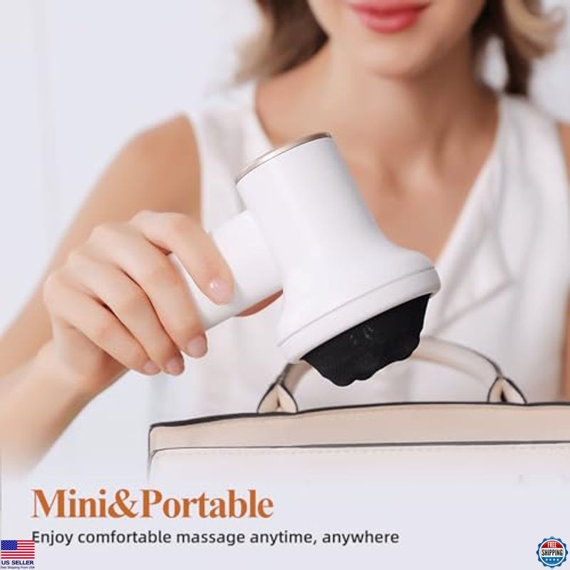 Rechargeable Mini Cellulite Massager - Handheld Lymphatic Drainage Body Device