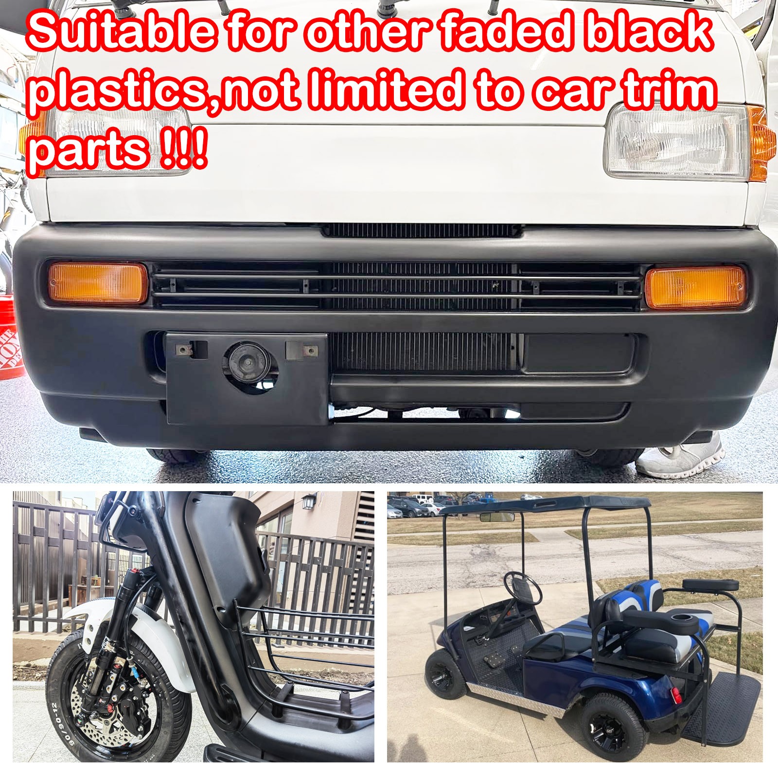 3.4OZ 100ml Plastic-Car Restorer Trim Restoration kit Revitalizing Coating Agent